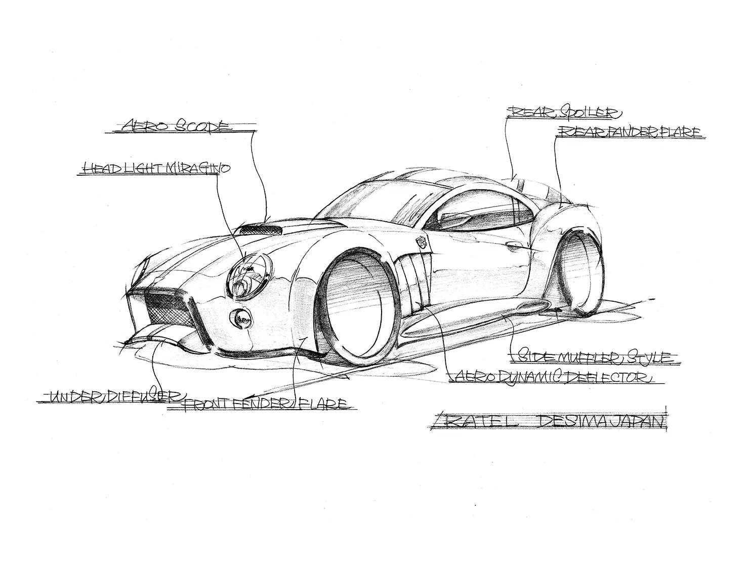Art Racing, アートレーシング, カスタムカー, オリジナルカー、コンプリートカー, custom car, original design, Desima Ratel, ディゼマ ラーテル, Redesign Cobra, Shelby cobra